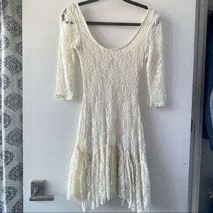 white lace dress
